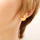 arch studs gold wood